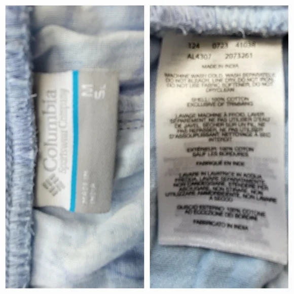 COLUMBIA Light Blue Holly Hideaway Breezy Shorts - Size Medium   (NWT) - Picture 10 of 10